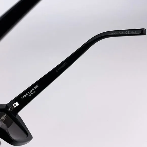 Saint Laurent SL276 MICA 001 Sunglasses Black Grey Cat Eye Women - Picture 6 of 9